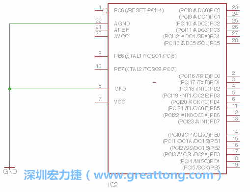 排針的用途是連接微控制器的輸出和輸入，它提供了一個平臺給焊線和針腳。