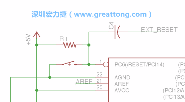 很多PCB設計者的設計不符合人體工學，他們使用很小的按鈕、不方便的元件配置和難以解讀的標簽，千萬不要變成這樣！這次我們的設計有一個大小合適的重置按鈕（reset button）和可以清楚辨認是否已經接上電源的LED指示燈。
