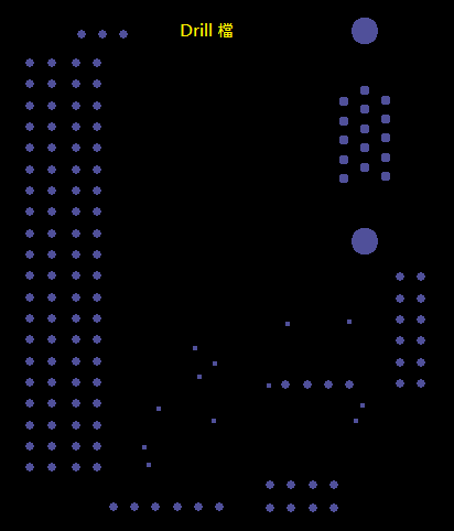 產生Drill File及 Map File 的Gerber 檔案，此會產生描述此PCB所用到的鉆孔的孔徑尺寸及鉆孔的座標資訊。