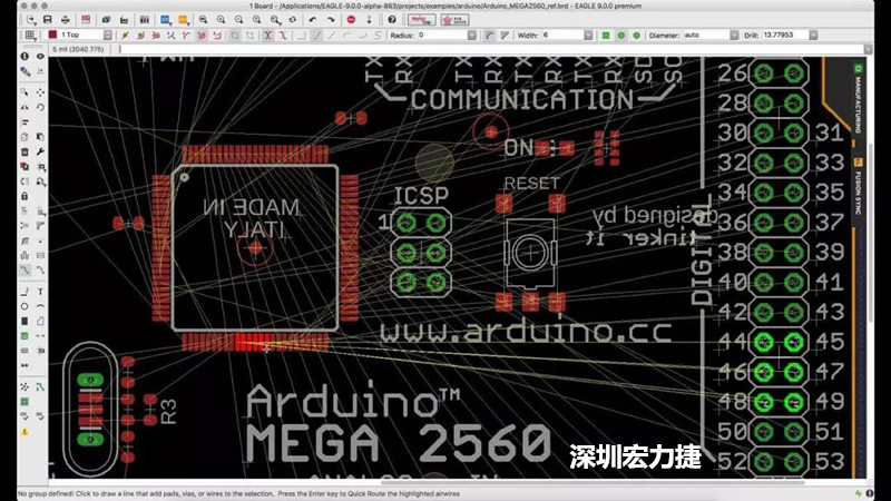 CadSoft EAGLE是一款專業的印刷電路板(PCB)設計軟件，低成本、便于使用、功能強大。